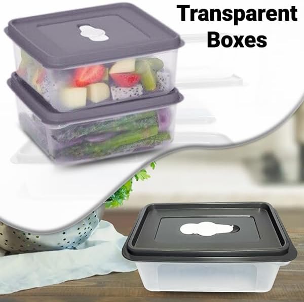 Airtight Food Storage Container Set- Leakproof Tupperware Sets with Lids (Pack of 7)